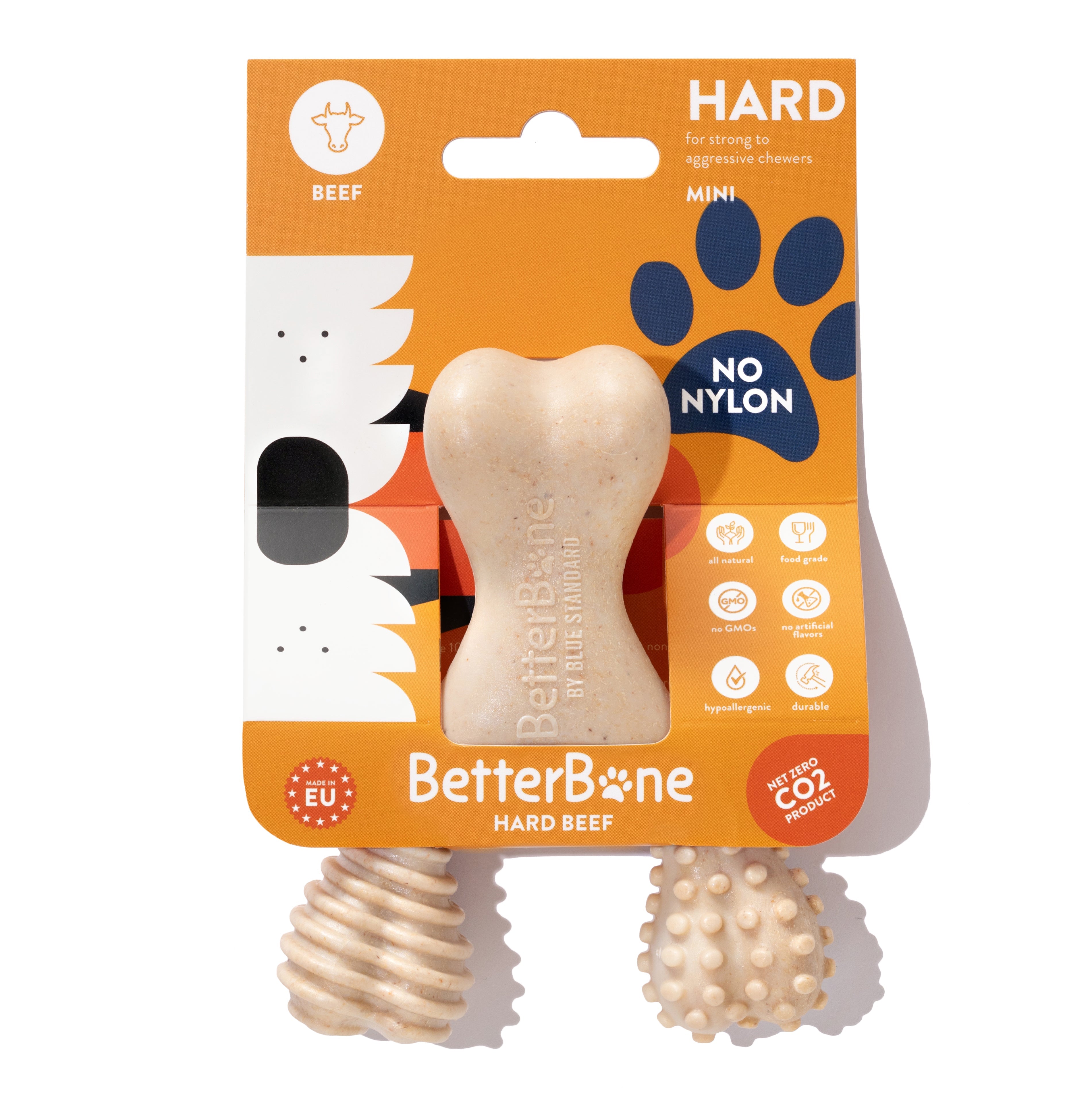 BetterBone HARD DURABLE CHEW TOY: Naturally Derived Ingredients, eco-friendly, and for the toughest chewers!