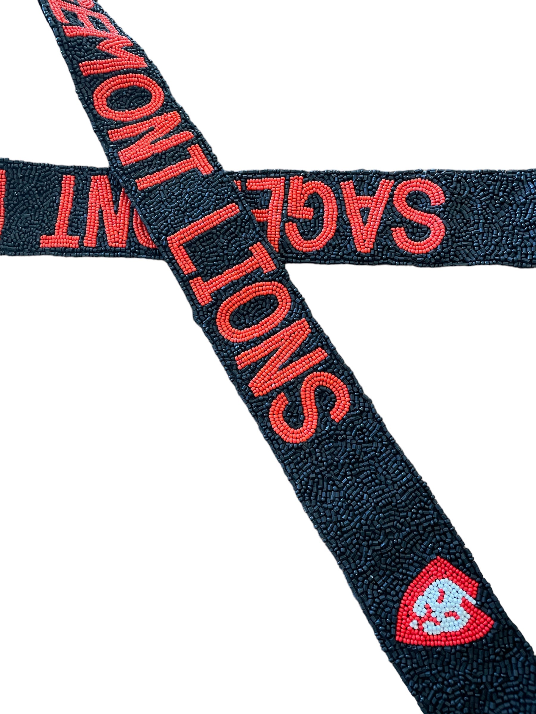 Custom Hand Beaded Strap